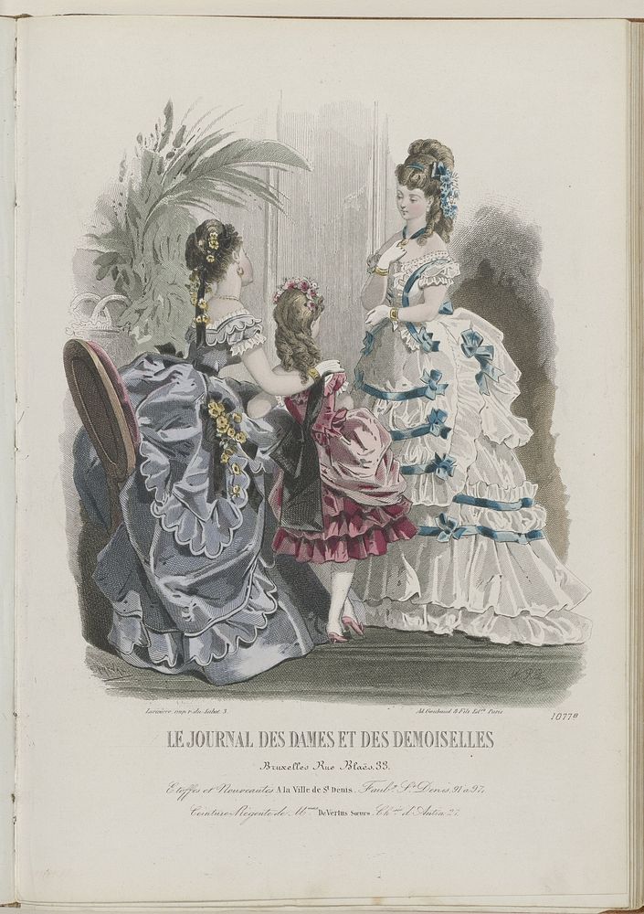 Journal des Dames et des Demoiselles, 15 Novembre 1872, No. 1077B (1872) by A Bodin, Emile Préval, Ad Goubaud et Fils and…