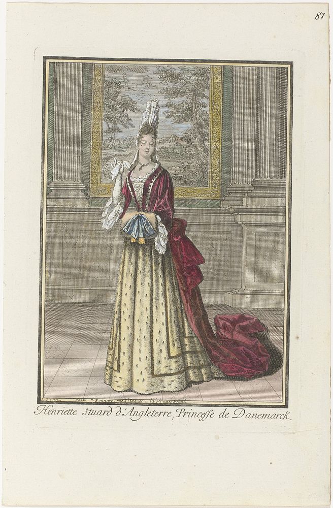 Henriette Stuard d'Angleterre, Princesse de Danemarck (1688 - 1729) by Robert Bonnart, anonymous and Nicolas Bonnart fils