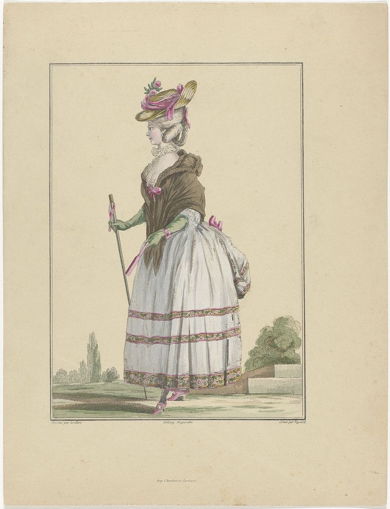 Gallerie des Modes et Costumes Francais, 1887, G 40, kopie (1887) by Dujardin, Etienne Claude Voysard, Pierre Thomas Le…