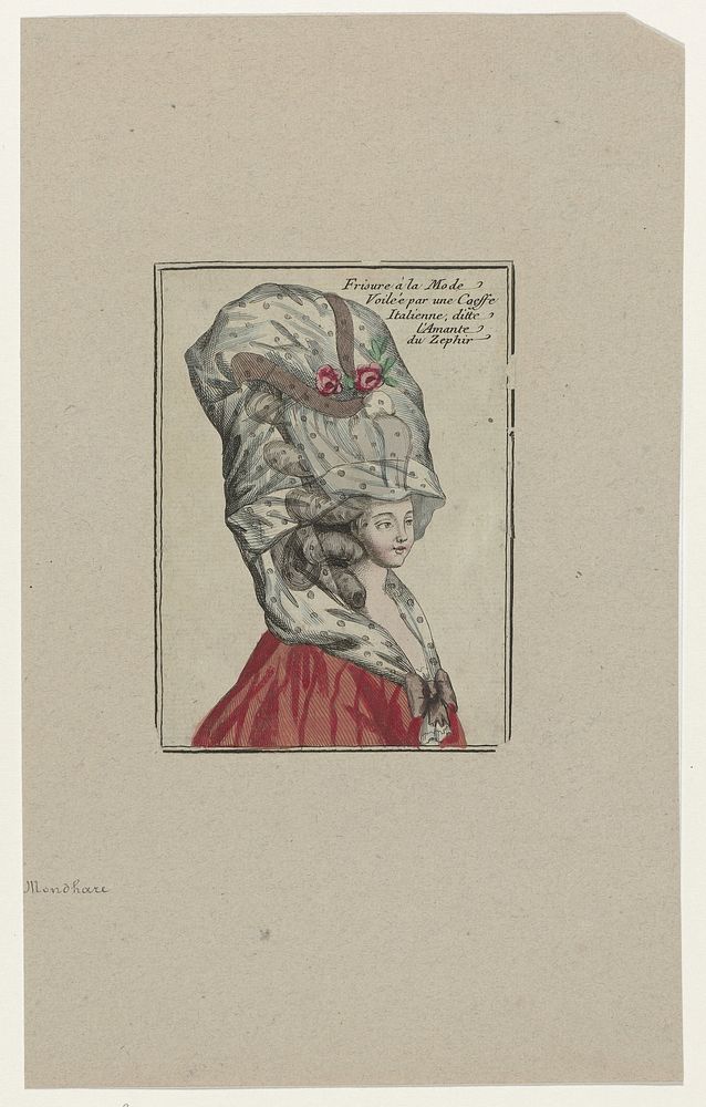 Collection de la Parure des Dames, 1780-1789, (9) : Frisure à la Mod (...) (1780 - 1789) by anonymous and Louis Joseph…
