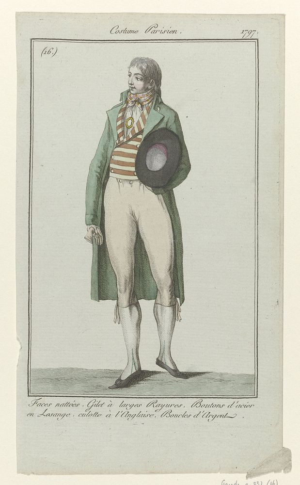 Journal des Dames et des Modes: Men’s Fashion (1797) by anonymous, Sellèque and Pierre de la Mésangère