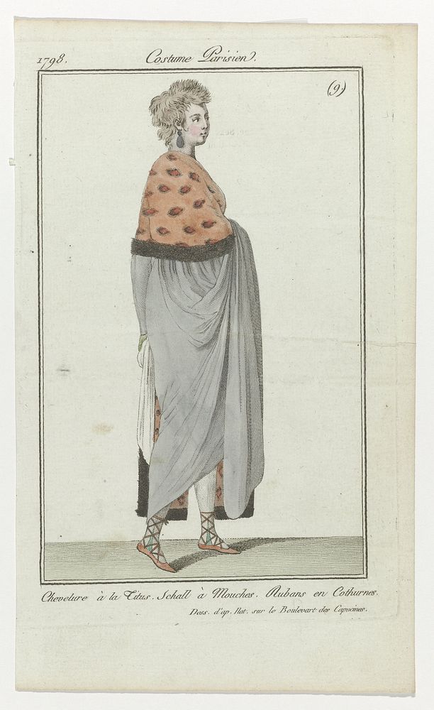 Journal des Dames et des Modes, Costume Parisien, 4 mars 1798, (9) : Chevelure à la Titus (...) (1798) by anonymous…