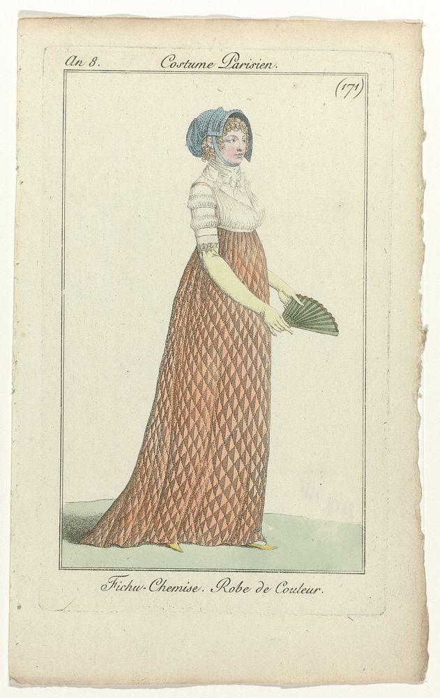 Journal des Dames et des Modes, Costume Parisien, 11 novembre 1799, An 8 (171) : Fichu-Chemis (...) (1799) by anonymous and…
