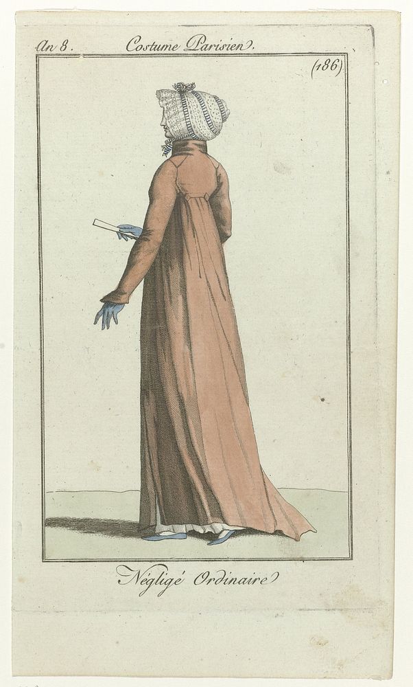 Journal des Dames et des Modes, Costume Parisien, 10 janvier 1800, An 8 (186) : Négligé ordinaire (1800) by anonymous and…
