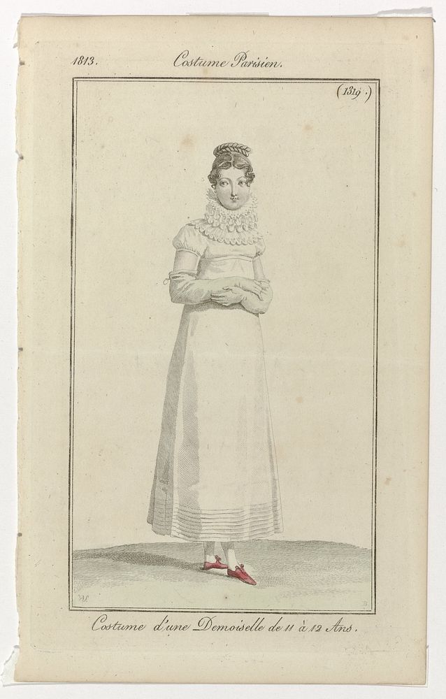 Journal des Dames et des Modes, Costume Parisien, 15 juin 1813, (1319): Costume d'une Demoisell (...) (1813) by Pierre…