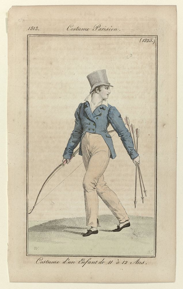 Journal des Dames et des Modes, Costume Parisien, 15 juillet 1813, (1325): Costume d'un Enfant (...) (1813) by Pierre…