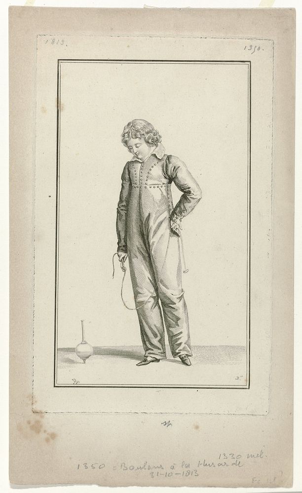 Journal des Dames et des Modes, Costume Parisien, 31 octobre 1813, (1350) (1813) by Pierre Charles Baquoy, Horace Vernet and…