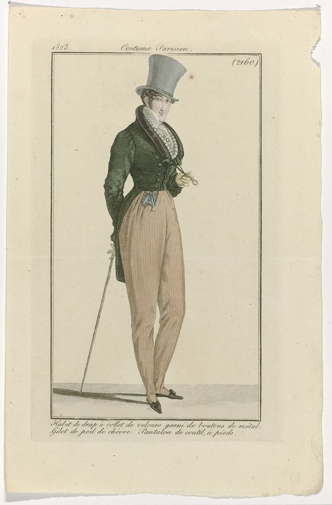 Journal des Dames et des Modes: Men’s Fashion (1823) by anonymous and Pierre de la Mésangère
