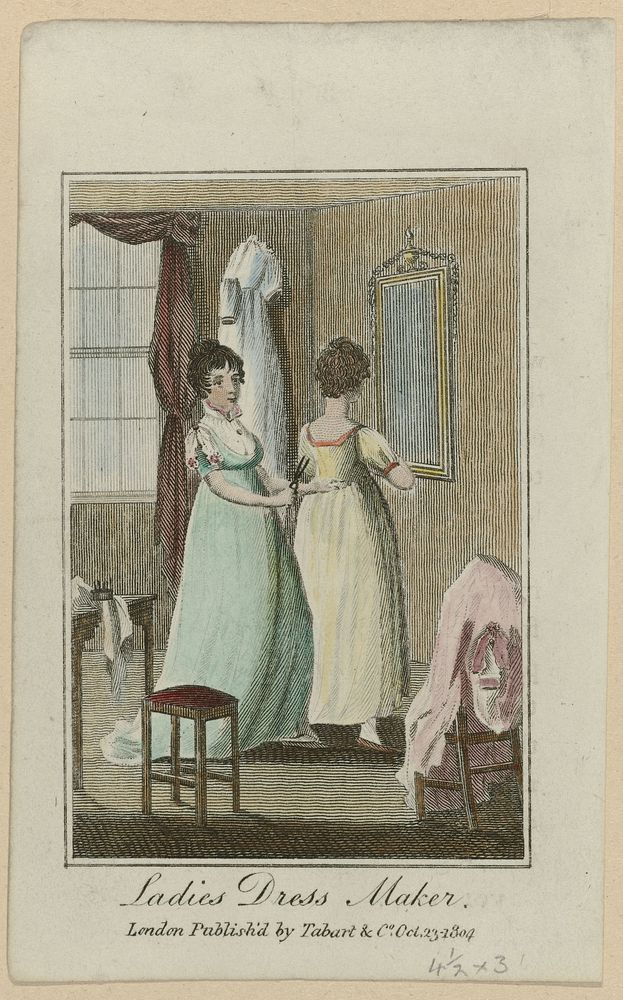 The Book of Trades, 23 Oct. 1804 : Ladies Dress Maker (1804) by anonymous and Tabart and Co