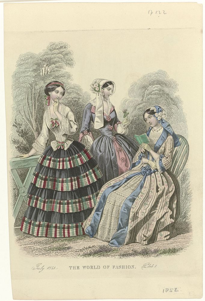 The World of Fashion, July 1852, Plate 2 (1852) by anonymous