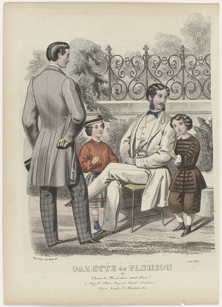 Gazette of Fashion, June 1861 (1861) by anonymous, Edward Minister and Son and Leroy