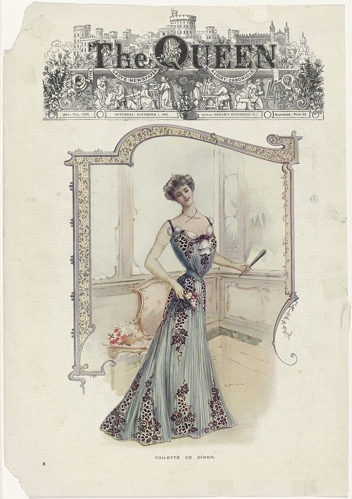 The Fashion Magazine as Temptress (1902) by C Drivon, anonymous and anonymous