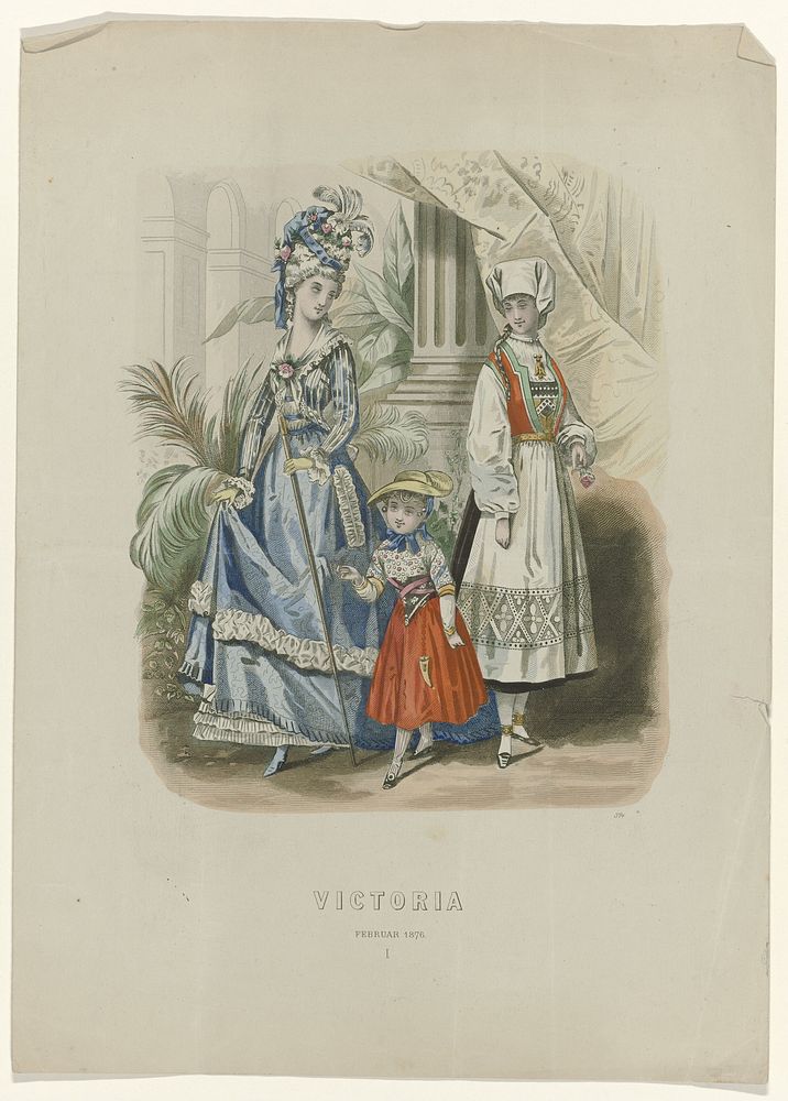 Victoria, Illustrirte Muster-und Mode-Zeitung, Februar 1876, Pl. 374 (1876) by anonymous and A Haack