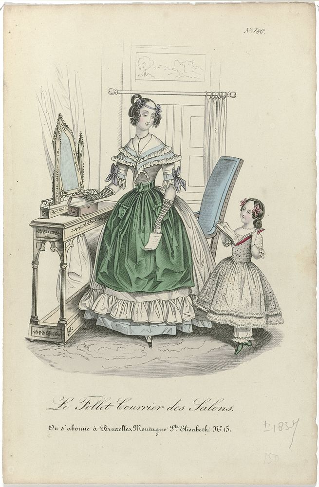 Le Follet Courrier des Salons, editie Brussel, ca. 1837, No. 186 (c. 1837) by anonymous