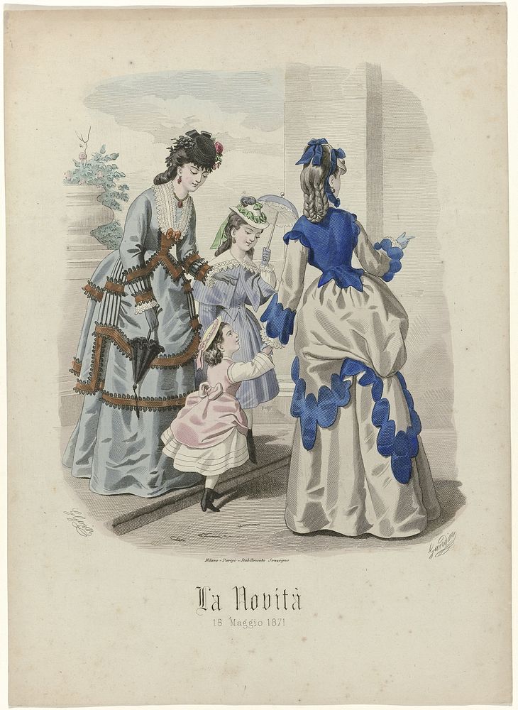 La Novità, 18 Maggio (mei) 1871 : Milano-Parig (...) (1871) by Gandini and Guido Gonin