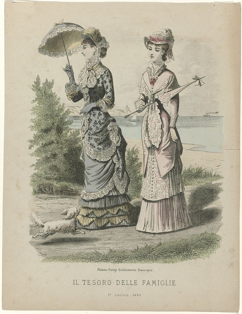 Il tesoro delle famiglie, 1 Luglio (juli) 1881 (1881) by P Deferneville and Sonzogno