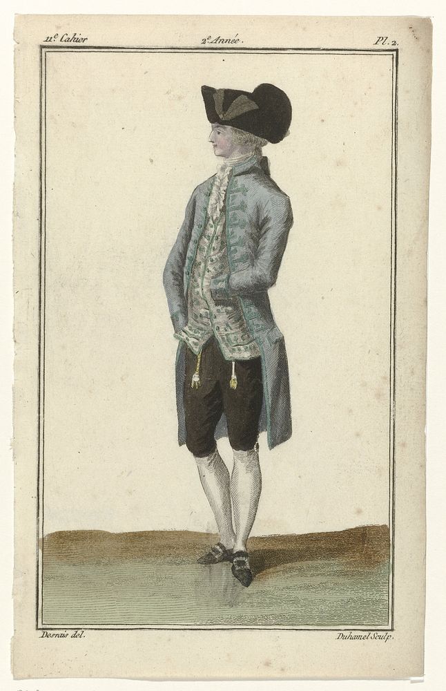 Magasin des Modes Nouvelles Françaises et Anglaises, 28 février 1787, Pl. 2 (1787) by A B Duhamel, Claude Louis Desrais and…