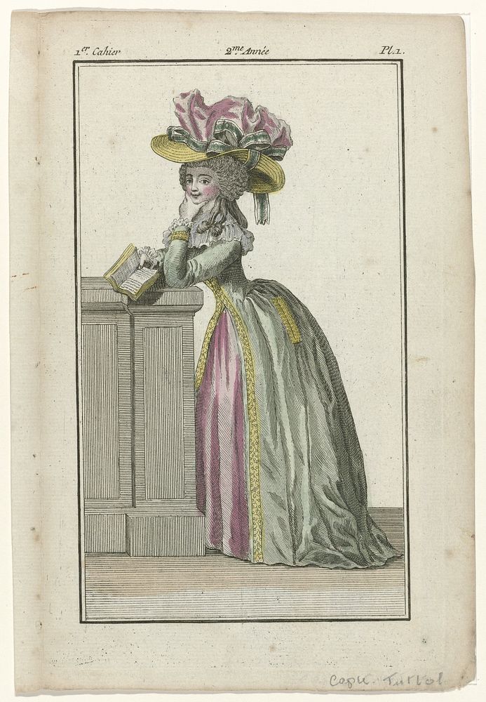 Magasin des Modes Nouvelles Françaises et Anglaises, kopie naar 20 novembre 1786, Pl.1 (c. 1786 - c. 1787) by anonymous, A B…