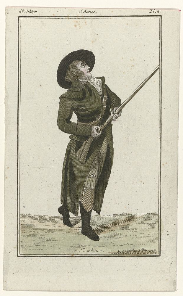 Magasin des Modes Nouvelles Françaises et Anglaises, kopie naar 10 janvier 1787, Pl. 2 (c. 1787) by anonymous, A B Duhamel…