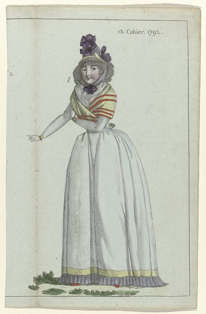 Journal de la Mode et du Goût, 1 juillet 1792, 13e cahier, pl. 2 (1792) by A B Duhamel and M Le Brun