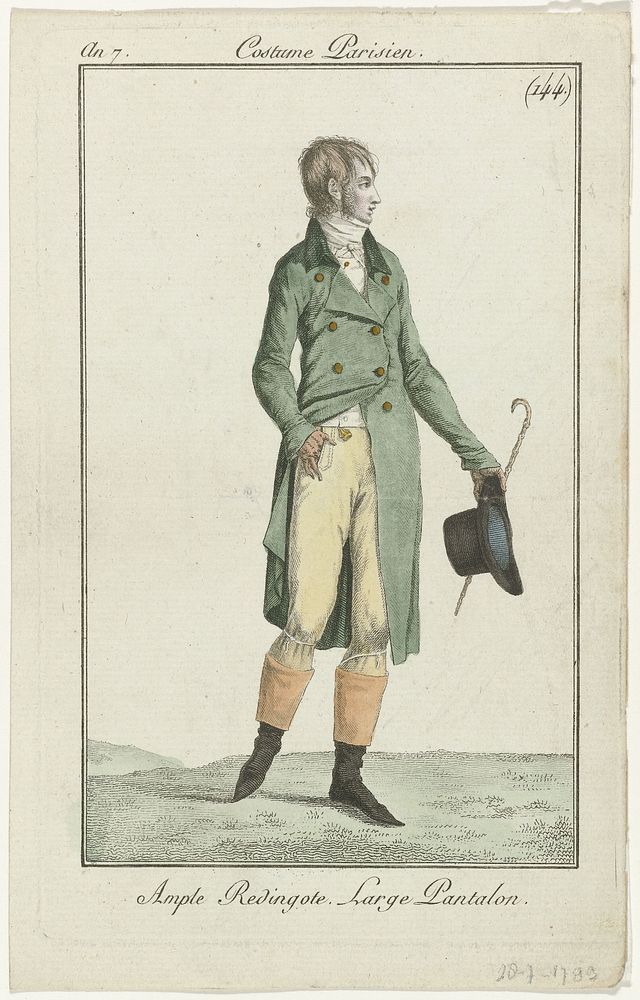 Journal des Dames et des Modes: Men’s Fashion (1799) by anonymous and Pierre de la Mésangère