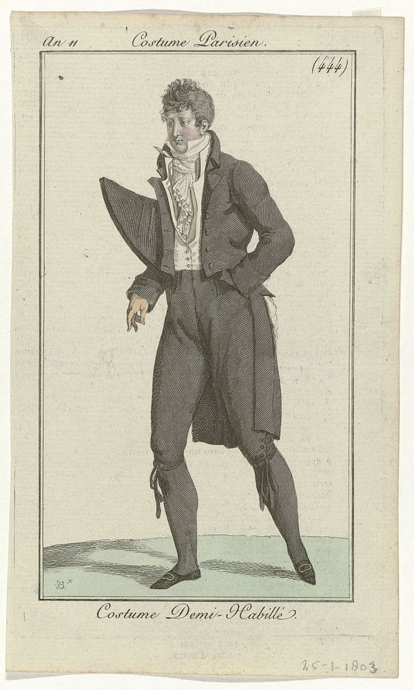Journal des Dames et des Modes: Men’s Fashion (1803) by Pierre Charles Baquoy and Pierre de la Mésangère
