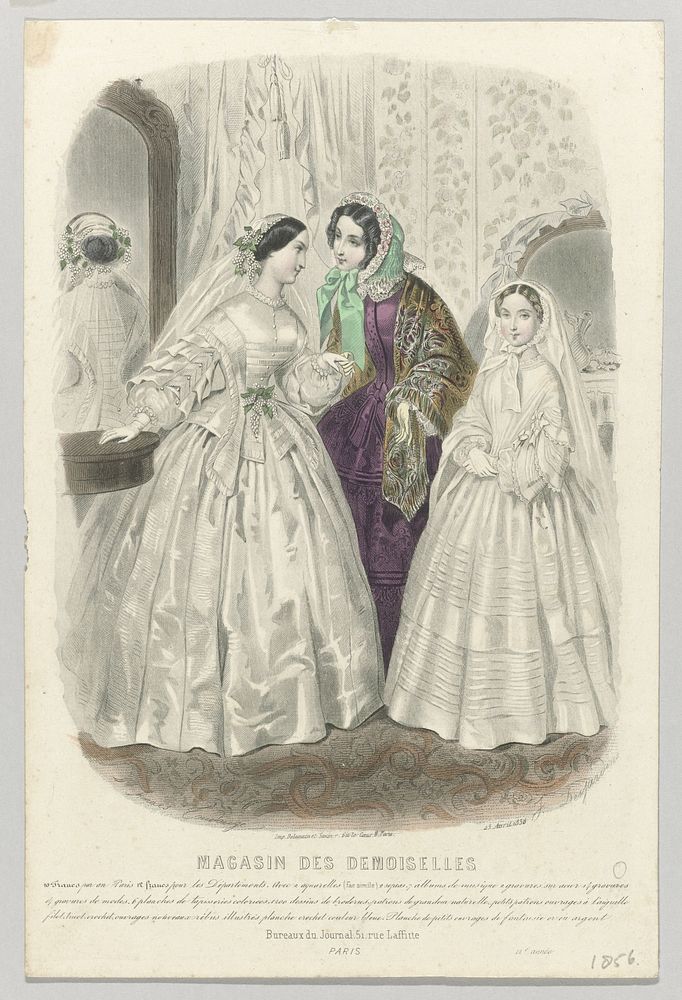 Magasin des Demoiselles, 25 avril 1856, 12e année (1856) by J Desjardins, Anaïs Colin Toudouze, Delamain Duval and Sarazin