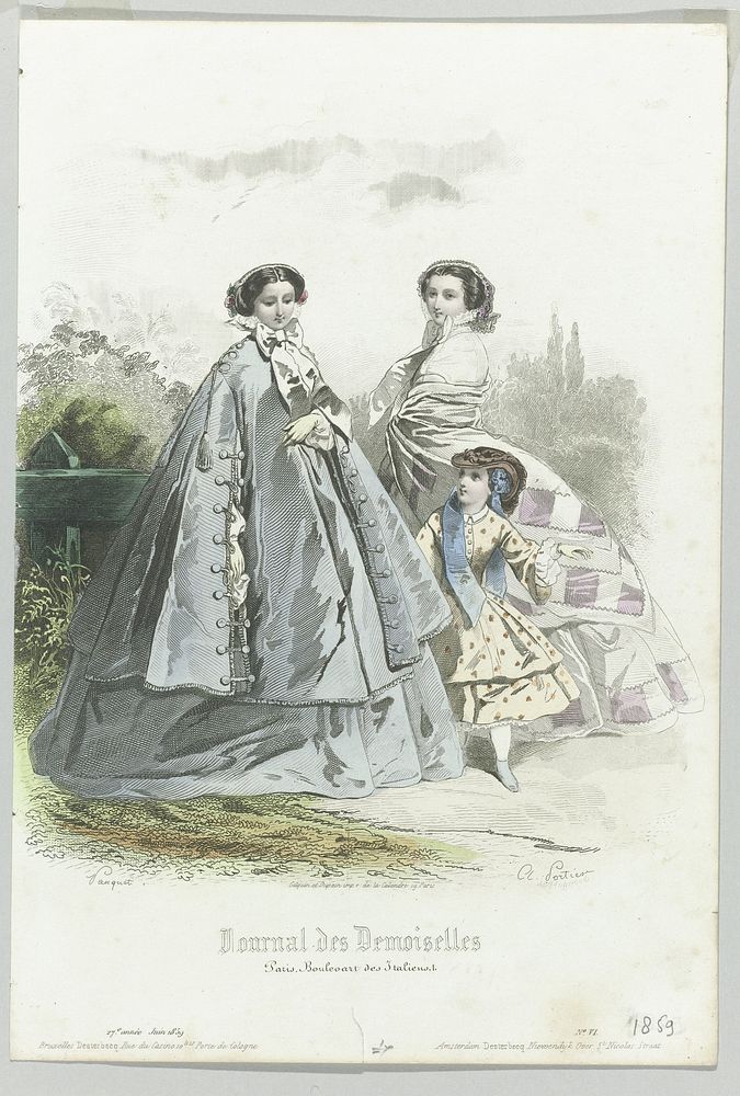 Journal des Demoiselles, juin 1859, 27e année, No. 6 (1859) by A Portier, Hopwood, A Pauquet and Gilquin and Dupain