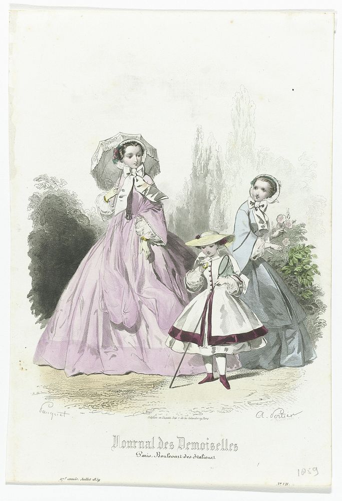 Journal des Demoiselles, juillet 1859, 27e année No. 7 (1859) by A Portier, Hopwood, A Pauquet and Gilquin and Dupain