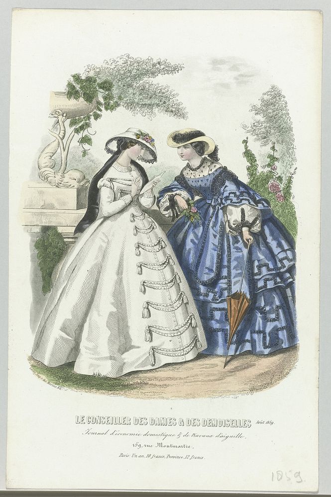 Le Conseiller des Dames et Des Demoiselles, août 1859 : Journal d'économi (...) (1859) by Anaïs Colin Toudouze, anonymous…