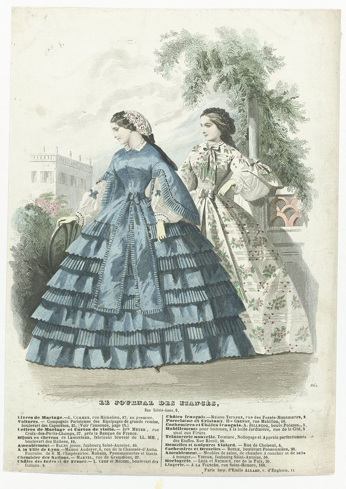 Le Journal des Fiancés, 1860-1861, No. 861 : Livres de Mariag (...) (c. 1860 - c. 1861) by Laurent François Guerdet…
