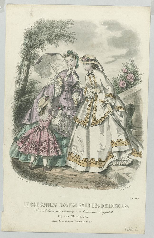 Le Conseiller des Dames et des Demoiselles, juin 1862 : Journal d'économi (...) (1862) by anonymous, Anaïs Colin Toudouze…