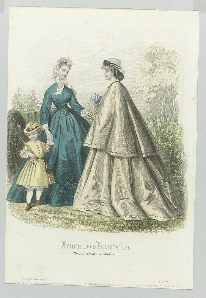 Journal des Demoiselles, août 1863, 31e année, No. 8 (1863) by anonymous, Joseph and Samuel B Fuller 1856 1862 and Gilquin…