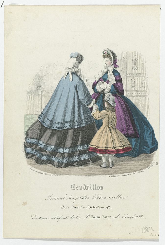 Cendrillon, avril 1863, No. 18 : Journal des petites Demoiselles... (1863) by Louis Berlier, Ad Goubaud et Fils and…