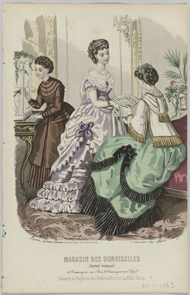 Magasin des Demoiselles, 25 novembre 1869 (1869) by Baron 19e eeuw, Anaïs Colin Toudouze and Sarazin
