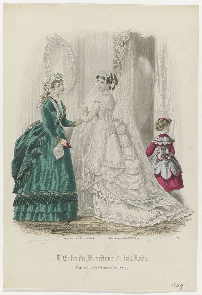 L'Echo du Moniteur de la Mode, 1869, No. 941 (1869) by J Bonnard, Jules David 1808 1892, Ad Goubaud et Fils and Leroy