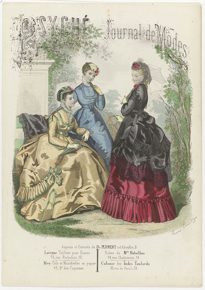 Psyché Journal de Modes, ca. 1870 : Jupons et Corsets (...) (c. 1870) by L Leloup and Anaïs Colin Toudouze