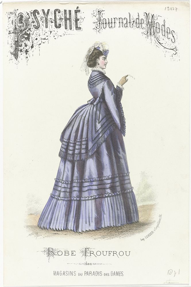 Psyché Journal de Modes, 1871 : Robe Froufrou des (...) (1871) by anonymous and Lender