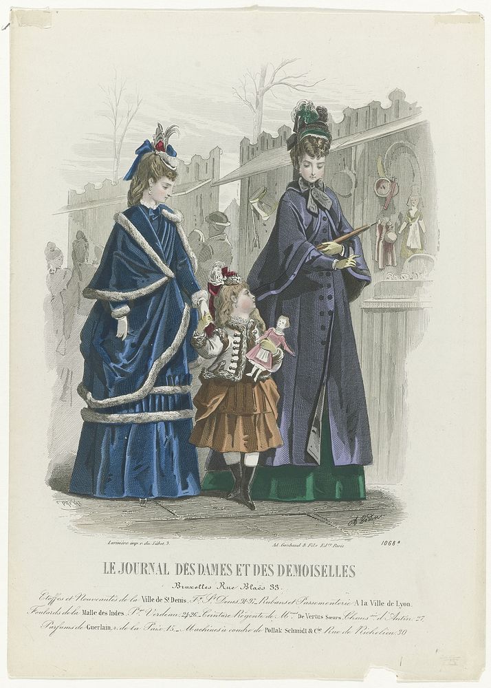 Le Journal des Dames et des Demoiselles, Edition Belge, 1872, No. 1068b : Etoffes et Nouveautés (...) (1872) by A Bodin…