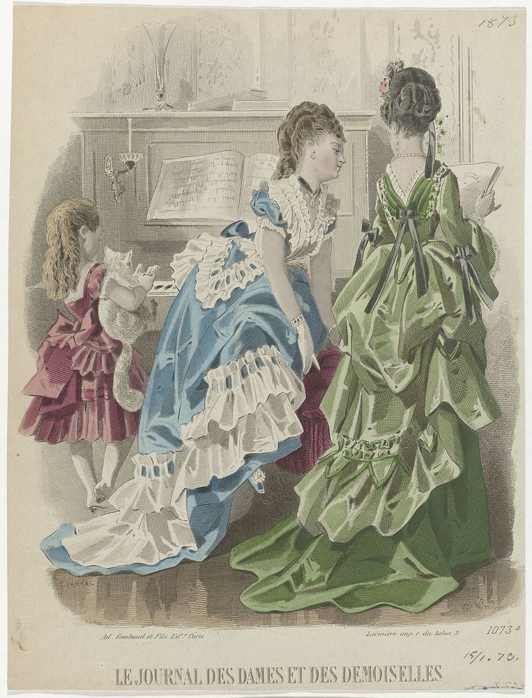 Le Journal des Dames et des Demoiselles, 15-1-1873, No. 1073b (1873) by A Bodin, Emile Préval, Ad Goubaud et Fils and…