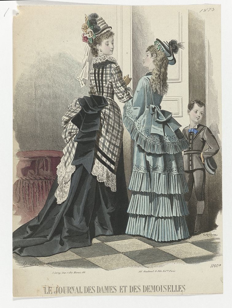 Le Journal des Dames et des Demoiselles, 1873, No. 1160b (1873) by A Bodin, Emile Préval, Ad Goubaud et Fils and A Leroy