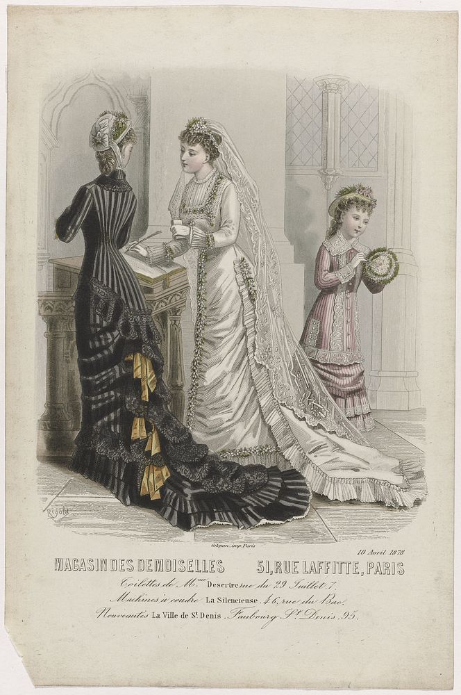 Magasin des Demoiselles, 10 avril 1878 : Toilettes de Mme Desertr (...) (1878) by Rigolet and Gilquin