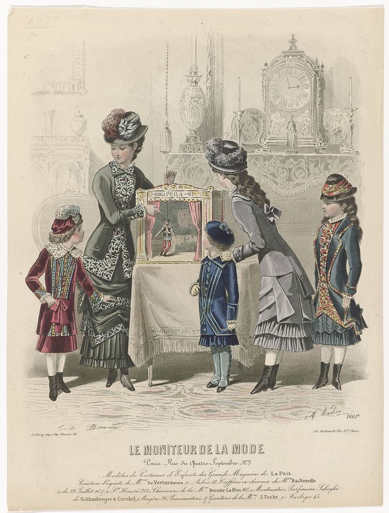 Le Moniteur de la Mode, 1879, No. 1661e : Modèles de Costumes d'Enfants (...) (1879) by A Bodin, Jules David 1808 1892, A…