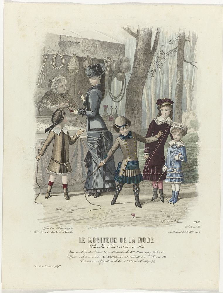 Le Moniteur de la Mode, 1880, No. 1743e : Ceinture-Régent (...) (1880) by A Bodin, Jules David 1808 1892, Larivière and Ad…