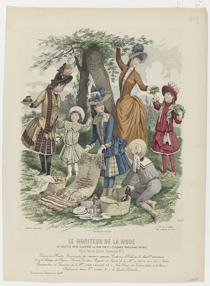 Le Moniteur de la Mode, 1888, Nr. 2450e, No. 21 : Soieries et Hautes Nouveautés (...) (1888) by Edouard Tailland, Jules…