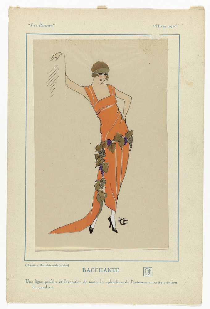 Très Parisien. La Mode, Le Chic, L’Elégance (1920) by anonymous, Madeleine Madeleine and G P Joumard