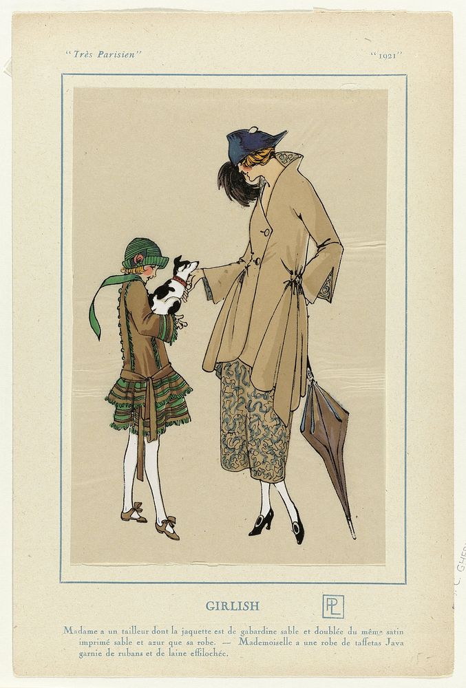 Très Parisien, 1921 : GIRLISH / Madame a un tailleur (...) (1921) by anonymous and G P Joumard