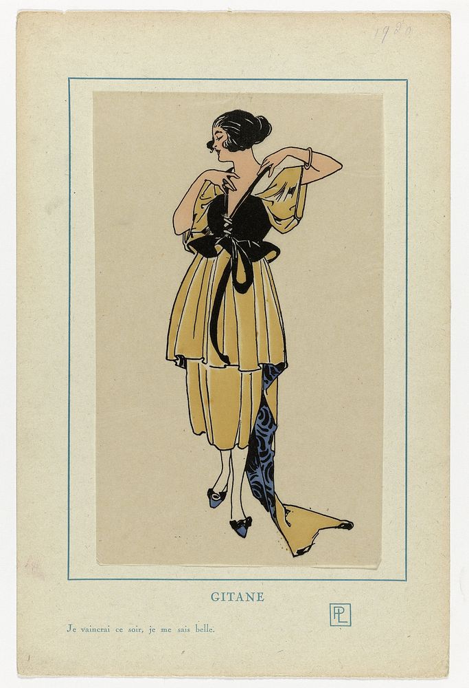 Très Parisien, 1921, ca. : GITANE / Je vaincrai ce soir,.. (1920) by anonymous and G P Joumard