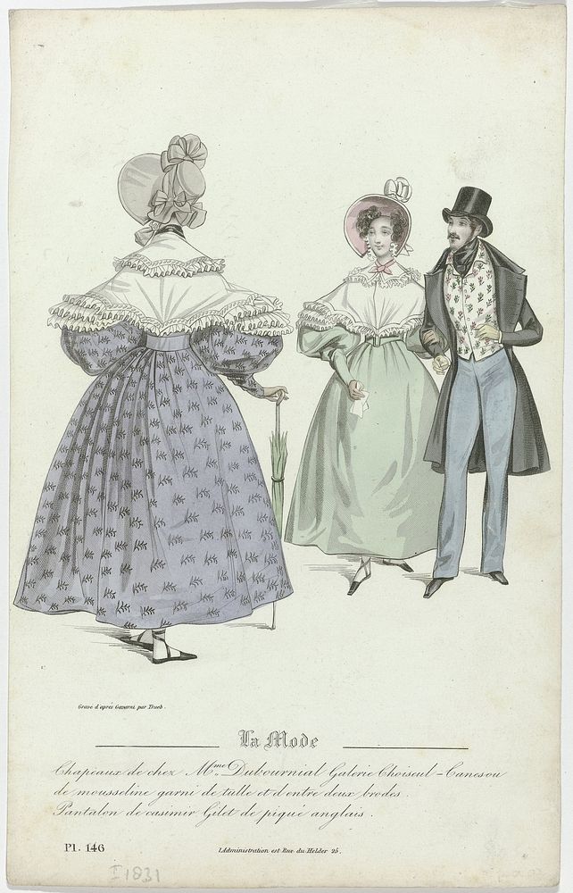 La Mode (1831) by Trueb, Paul Gavarni, Alfred Xavier du Fougerais and Th Muret