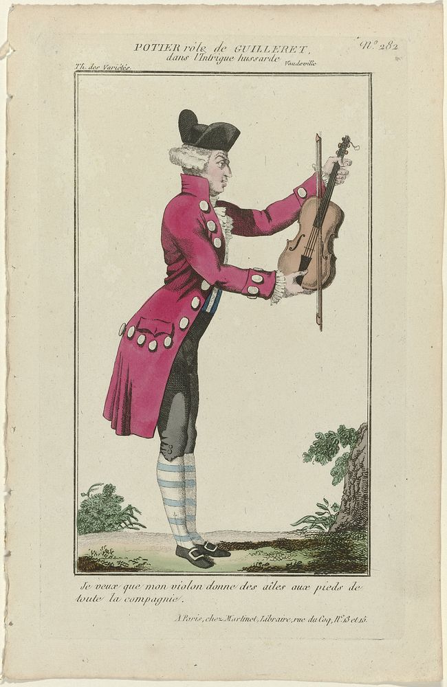Petite Galerie Dramatique, 1796-1843, No. 282: Potier rôle de Guilleret (...) (1796 - 1843) by Aaron Martinet